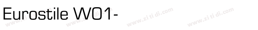 Eurostile W01字体转换